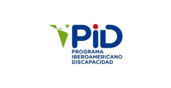 Num fundo branco, o logótipo do PID, composto por uma representação estilizada da América Latina a verde e em que se lê: 'PiD' e 'PROGRAMA IBEROAMERICANO DISCAPACIDAD'. On a white background, the IDP logo, consisting of a stylised representation of Latin America in green, which reads: 'PiD' and 'IBEROAMERICANO DISCAPACIDAD PROGRAMME'. 
