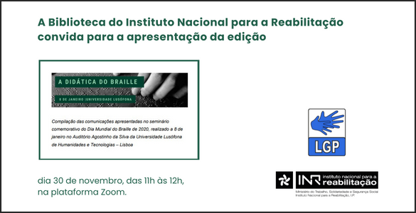 Capa do convite, com informação do evento que está no texto